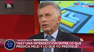 "Hay una intersección entre lo que predica Milei y lo que yo prediqué" Mauricio Macri, expresidente
