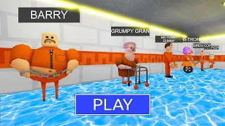 Escaping from a WATER BARRY PRISONER'S PRISON RUN! And BECAME a BARRY PRISONER #Roblox