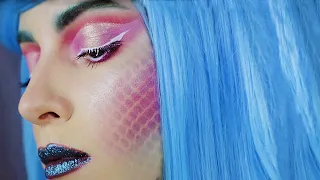 🧜 MERMAID - МАКИЯЖ РУСАЛКИ НА ХЭЛЛОУИН 2019 +КОНКУРС | HALLOWEN 2019 EASY MERMAID LOOK 🧜