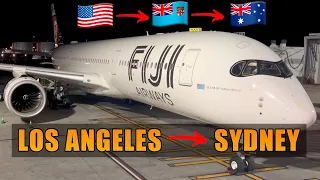 Fiji Airways Airbus A350 New Economy Class !  🇺🇸 Los Angeles LAX to Sydney SYD 🇦🇺 FLIGHT REPORT