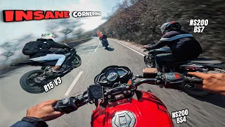 Insane Hill Cornering on Pulsar Ns200 - R15v3 | Exploring Hidden Place | Part2