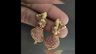 Gold Dancing Doll Earrings Designs /#Unique Collection of Gold Earrings Designs#Women Fashion 💯👌