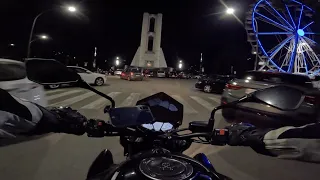 Chill Night Ride | KAWASAKI Z800E BRUTAL SOUND | GoPro HERO10