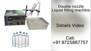 Double nozzle liquid filling machine Details Video