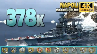 Cruiser Napoli: A lot of action on map "Islands of Ice" - World of Warships