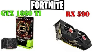 NVIDIA GTX 1660 TI vs. Radeon RX 590 In Fortnite