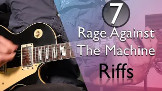 7 Awesome Rage Against The Machine Riffs - Guitar Tutorial