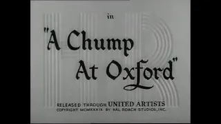 LAUREL AND HARDY - A Chump at Oxford (Black and White)