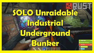 I Built A Solo Unraidable Industrial Cave Base On Official Rust 750 Pop Server