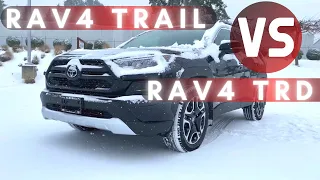 TOYOTA RAV4 TRD OFF ROAD VS RAV4 TRAIL - Adventure Trail TRD Off-road