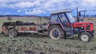 Mokré hnoje 2023 | Zetor 7211 * 5611 & RUR 5 | Soukromník Kopenec