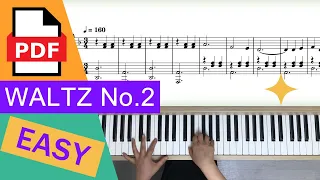 Shostakovich Waltz No.2 | Easy Piano Songs for Beginners