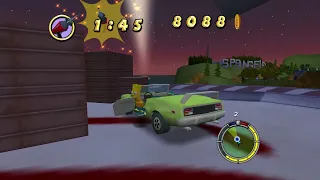 Simpsons Hit and Run PC Gameplay Bart Second Level, Level 6!!