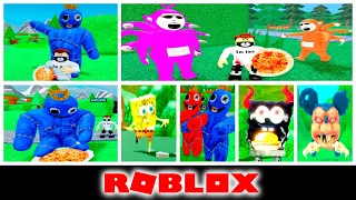 Roblox Survive Hungry Blue, Hungry SpongeBob, Hungry Tubbies, Hungry Mouse, Hungry Pig