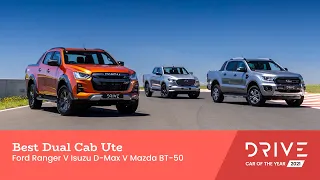 Ford Ranger v Isuzu D-Max v Mazda BT-50 | Best Dual Cab Ute | Drive Car of the Year 2021