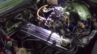 1982 BENZ W123 carburetor air-fuel ratio adjustment. 1982 賓士W123化油器空燃比調整