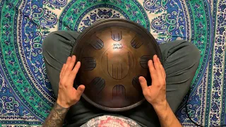 Relax music steel tongue drum by NovaDrum | C Minor scale (tank drum, handpan)