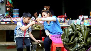 Mai wraps special cakes in large quantities to sell - Suddenly met my nephew at the school gate