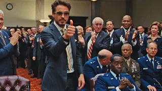 Tony Stark's speech at the court hearing. Senate scene. I've Successfully Privatized World Peace