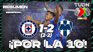 Resumen y goles | Cruz Azul (2)1-2(2) Monterrey | CL2024 - Liga Mx Semis | TUDN