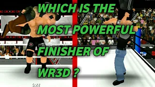 Which is the most powerful finisher ? || WR3D ||PART 1