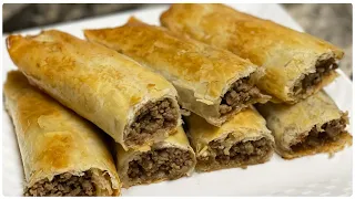 Turkish Borek Recipe With Phyllo Sheets | Beef Pastry