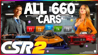 CSR2 | EVERY CAR IN THE GAME! (FASTEST CARS & BOSS CARS)