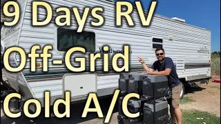 9 Day Off Grid Boondocking RV Trip with the EcoFlow Delta Pro