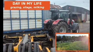 Lifting SILAGE with the 8s (clickbait) // WHY we graze our cows // MILKING 150 cows/hr