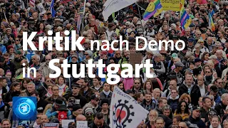 "Querdenken"-Demo in Stuttgart: Aufarbeitung angekündigt