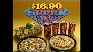 Pizza Haven $16.90 Super Value Pack TV Ad 1994