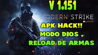 Modern Strike Online v1.151 Modo Dios + Municion Iimitada | apk+SD