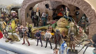 61+ Star Wars figures (all?) for Jabba's Palace using The Vintage Collection Boba Fett’s Throne Room