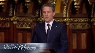 Mark Mulroney rend hommage à son père Brian Mulroney