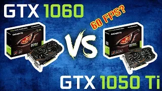 GTX 1060 3Gb vs  GTX 1050 Ti 4Gb -||- Тест в 6 играх