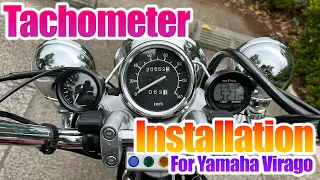 【Tachometer Installation guide for Yamaha Virago】How to install a motorcycle tachometer XV125 XV250