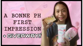 A BONNE PRODUCT FIRST IMPRESSION + GIVEAWAY !!!