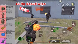 Very Pro Squad Wipe In the base 😱solo v squad gameplay metro royale mode pubg