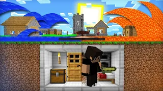 MINECRAFT QISHLOQG'IMIZGA LAVALI SUNAMI KELDI !