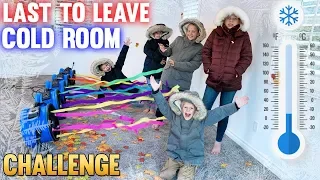 Last to Leave a FREEZING COLD Room WINS!!