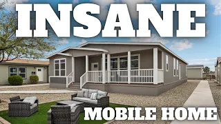 HOUSE AND A HALF! Triple Wide mobile home out this world! Prefab House Tour