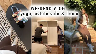 WEEKEND VLOG: pregnancy yoga, estate sales & demo | XO, MaCenna Vlogs
