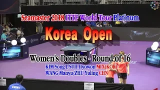 Korea Open, KIM Song I/SUH Hyowon MIX(KOR) vs WANG Manyu/ZHU Yuling CHN