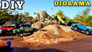 DIY off road diorama for Hot Wheels Cars 1:64 display