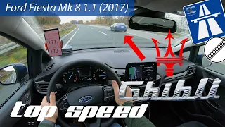 Ford Fiesta Mk 8 1.1 (2017) - Autobahn Top Speed Drive