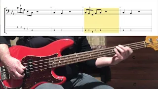 Kiss - Detroit Rock City ( Bass Cover Tab in Video )