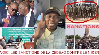🛑Très urgent 🚨 Voici les sanctions de la CEDEAO contre le Niger