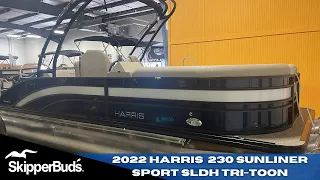 2022 Harris 230 Sunliner SLDH Tri-Toon Tour SkipperBud's