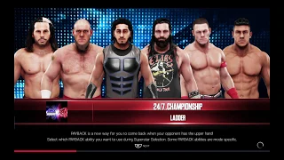 WWE 2K19 John Cena VS Elias,Ali,Sullivan,EC3,Matt 6-Man Ladder Match 24/7 Title