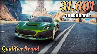 Asphalt 9 | Rimac Nevera Elite Prix | Qualifier Round | Touch Drive- 31.6 with instructions